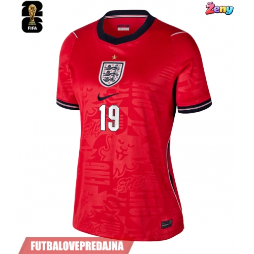 Lacne Ženy Futbalové dres Anglicko Ollie Watkins #19 MS 2026 Krátky Rukáv - Preč